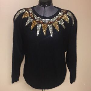 Vintage Cristina’s embellished sequin sweater M